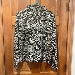 Loft women’s animal print sweater size xlarge .